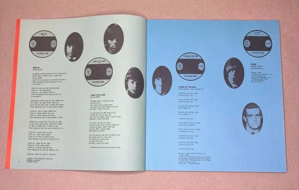 The Rolling Stones Singles Collection: The London Years Official Lyrics Booklet